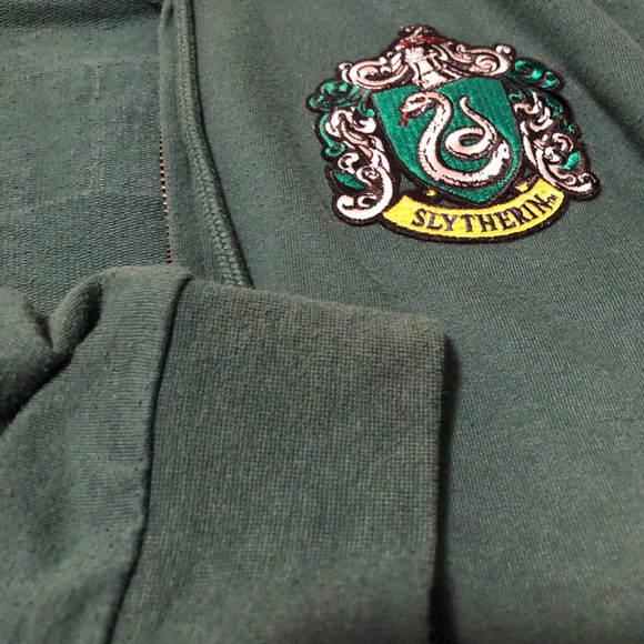 Harry Potter Zip-up Hoodie Slytherine - Picture 1 of 4
